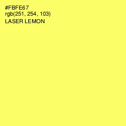 #FBFE67 - Laser Lemon Color Image