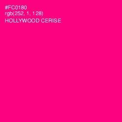 #FC0180 - Hollywood Cerise Color Image