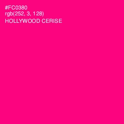 #FC0380 - Hollywood Cerise Color Image