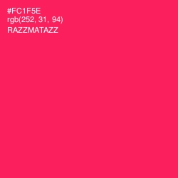 #FC1F5E - Razzmatazz Color Image