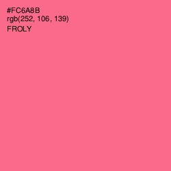 #FC6A8B - Froly Color Image