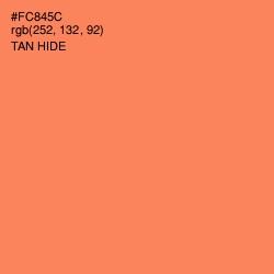 #FC845C - Tan Hide Color Image