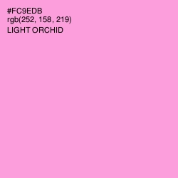 #FC9EDB - Light Orchid Color Image