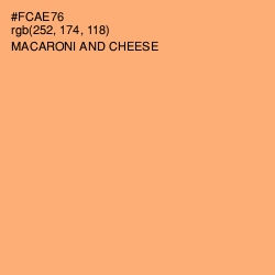 #FCAE76 - Macaroni and Cheese Color Image