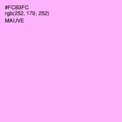 #FCB3FC - Mauve Color Image
