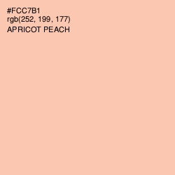 #FCC7B1 - Apricot Peach Color Image