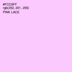 #FCC9FF - Pink Lace Color Image