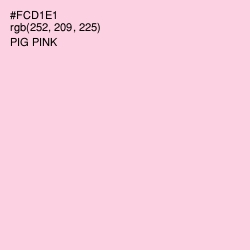 #FCD1E1 - Pig Pink Color Image