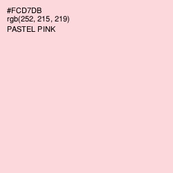 #FCD7DB - Pastel Pink Color Image