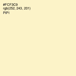 #FCF3C9 - Pipi Color Image