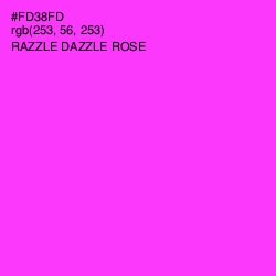#FD38FD - Razzle Dazzle Rose Color Image