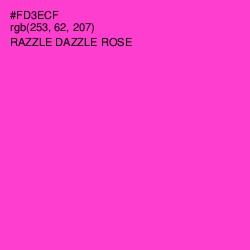 #FD3ECF - Razzle Dazzle Rose Color Image