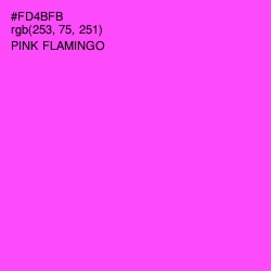 #FD4BFB - Pink Flamingo Color Image