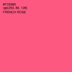 #FD5980 - French Rose Color Image