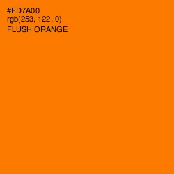 #FD7A00 - Flush Orange Color Image