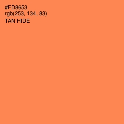 #FD8653 - Tan Hide Color Image