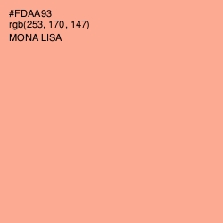 #FDAA93 - Mona Lisa Color Image