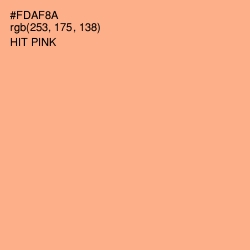#FDAF8A - Hit Pink Color Image