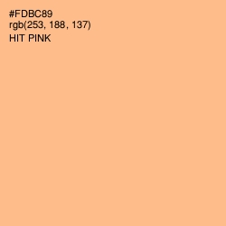 #FDBC89 - Hit Pink Color Image