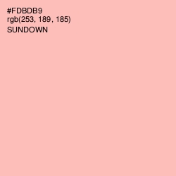 #FDBDB9 - Sundown Color Image