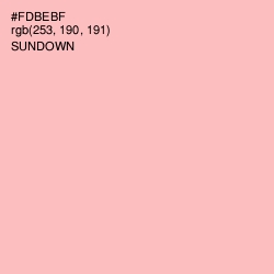 #FDBEBF - Sundown Color Image