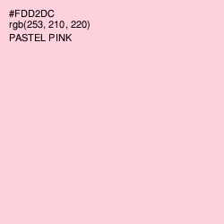 #FDD2DC - Pastel Pink Color Image