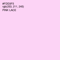 #FDD3F5 - Pink Lace Color Image