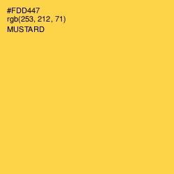 #FDD447 - Mustard Color Image