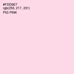 #FDD9E7 - Pig Pink Color Image