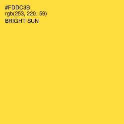 #FDDC3B - Bright Sun Color Image