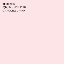#FDE4E6 - Carousel Pink Color Image
