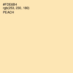 #FDE6B4 - Peach Color Image
