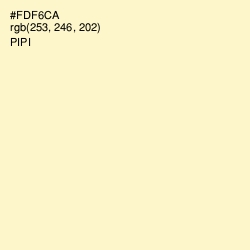 #FDF6CA - Pipi Color Image