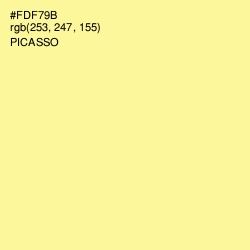 #FDF79B - Picasso Color Image