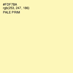#FDF7BA - Pale Prim Color Image