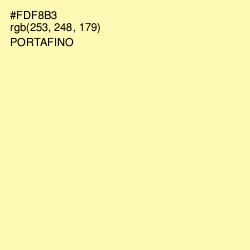 #FDF8B3 - Portafino Color Image