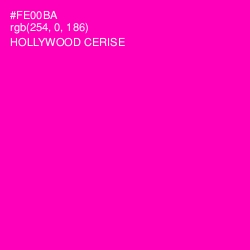 #FE00BA - Hollywood Cerise Color Image