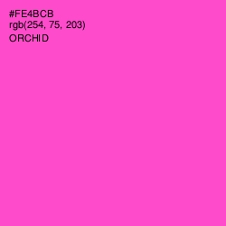 #FE4BCB - Orchid Color Image