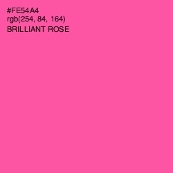 #FE54A4 - Brilliant Rose Color Image