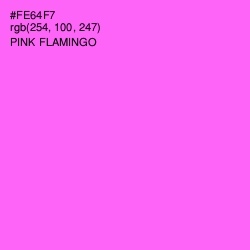 #FE64F7 - Pink Flamingo Color Image