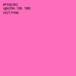 #FE6CBC - Hot Pink Color Image