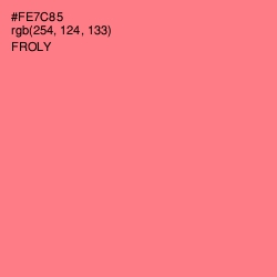 #FE7C85 - Froly Color Image