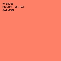 #FE8066 - Salmon Color Image