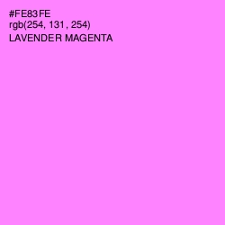 #FE83FE - Lavender Magenta Color Image