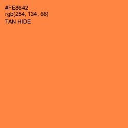 #FE8642 - Tan Hide Color Image