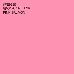 #FE92B3 - Pink Salmon Color Image