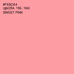 #FE9CA4 - Sweet Pink Color Image