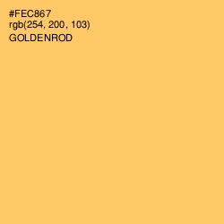 #FEC867 - Goldenrod Color Image