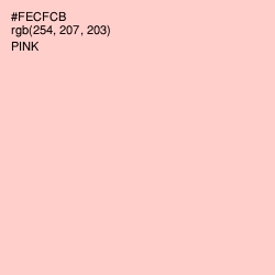 #FECFCB - Pink Color Image