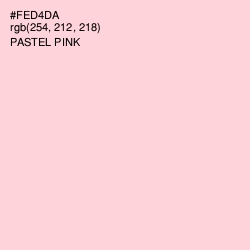 #FED4DA - Pastel Pink Color Image